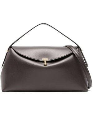 TOTEME Top Handle Bag "T-Lock" - Brown