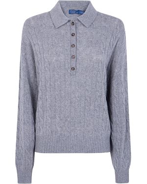 Polo Ralph Lauren Jumper Cashmere "Outpost Heather" - Grey