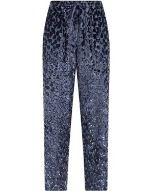 Pierre Louis Mascia Trousers Main Pattern "Vepel Wonderful" - Blue