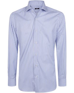 Barba Napoli Shirt Classic Stripes "I1U13P0157073.U.01 Light" - Blue