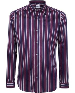 Dnl Shirt Striped Shirt - Purple