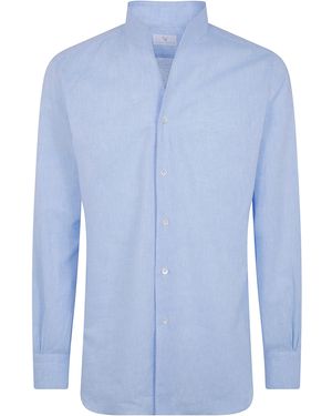 Mazzarelli Camicia Cotone "49W 9 Light" - Blue