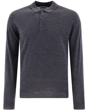 John Smedley Belper Shirt Ls - Blue