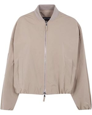 DR. HOPE Nylon Bomber Jacket - Natural