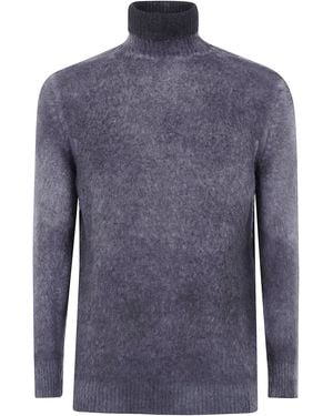 Avant Toi Pullover Collo Alto - Blu