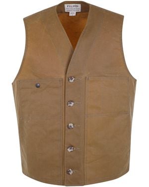 Filson Vest Cotton "Oil Tin" - Brown
