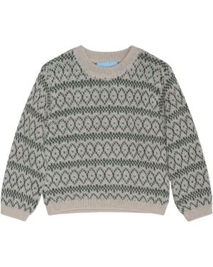 SERENDIPITY ORGANICS Jumper Alpaca Pattern - Grey