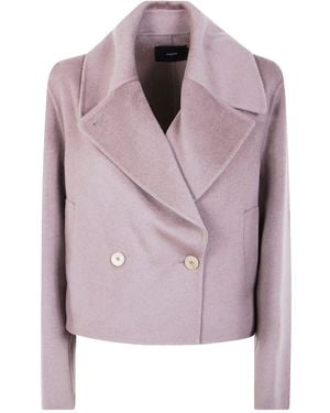 JOSEPH "Delano" Jacket Double Face Cashmere - Pink