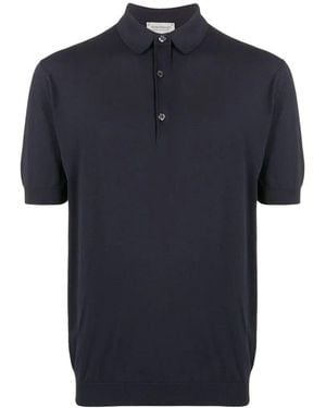 John Smedley Adrian Short Sleeves Shirt - Blue