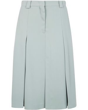 N°21 Crepe Sable Midi Skirt - Blue