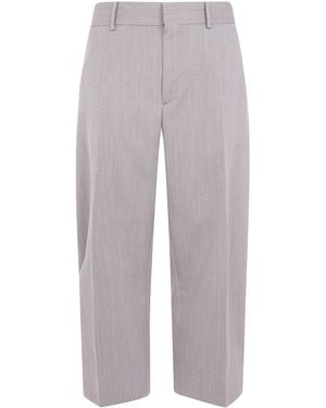 Studio Nicholson Pants Curved Leg "Full Length Curved Leg Pant" - Gray