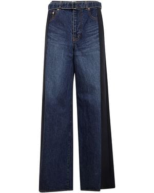 Sacai Denim X Suiting Pants - Blue