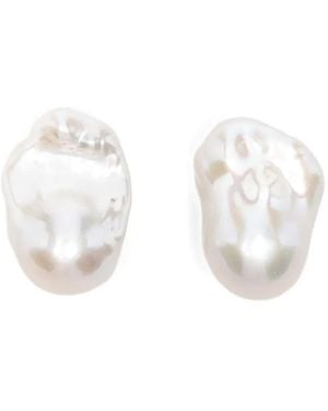 Monies "Maree" Earclips - White