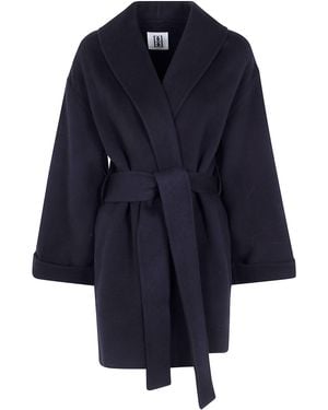 By Malene Birger Gilet Wool "Trinelle" - Blue
