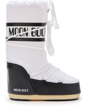 Moon Boot Logo Boots - White