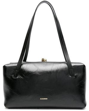 Jil Sander "Goji" Pillow Handle Small Bag - Black
