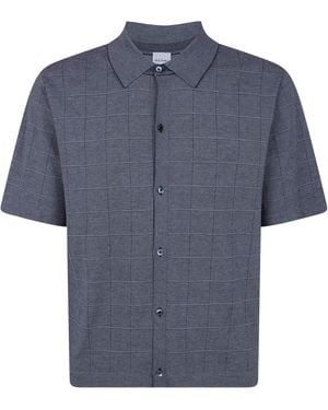 Paul Smith Knitted Short Sleeves Shirt - Blue