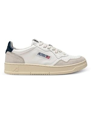 Autry Sneakers Leather Suede "Medalist" Low Sneakers - White