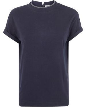 Brunello Cucinelli Cotton T-Shirt - Black