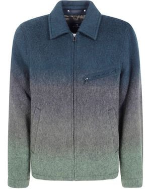 Paul Smith Wool Jacket Harrington" - Blue