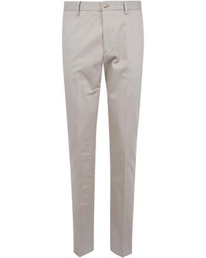Etro Pants Flat Front "Roma" - Gray