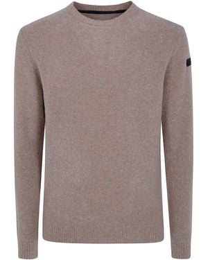 Rrd Jumper Round Knit "Boucle" - Brown