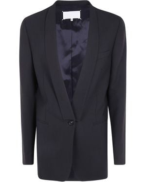 Maison Margiela Blazer Single-Breasted Classic Single Breasted Blazer - Blue