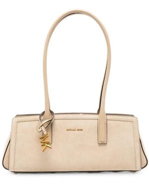MICHAEL Michael Kors Shoulder Bag Leather "Sm Bw Shoulder Tote Bag" - Natural