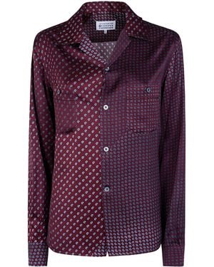 Maison Margiela Shirt Printed "Paisley" - Purple