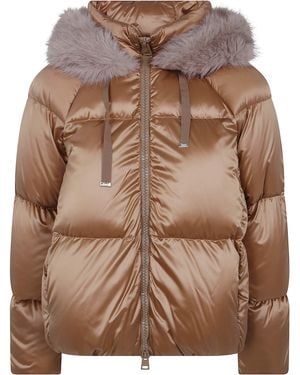 Herno Hooded Jacket Hooded Jacket - Brown