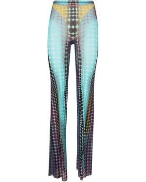 Jean Paul Gaultier "Re-Edition: Flare Trousers" Pants - Blue
