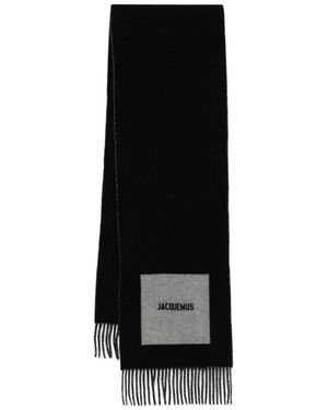 Jacquemus Sciarpa L`Echarpe Rond Carre - Nero
