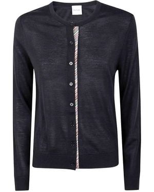 Paul Smith Cardigan Lavorato A Maglia Da Donna - Blu