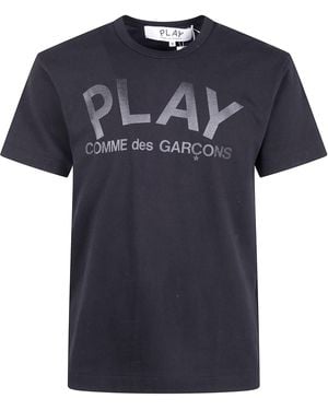 COMME DES GARÇONS PLAY "Logo Print" T-Shirt - Black