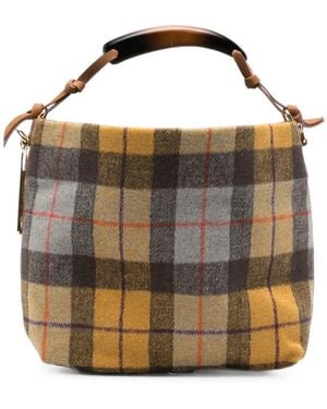 La Milanesa Handbag Tartan "Amanda" - Brown