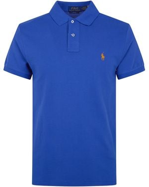 Polo Ralph Lauren Short Sleeves Knit Polo Shirt - Blue