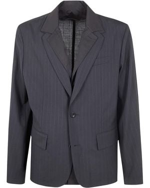 Sacai Chalk Stripe Jacket - Blue