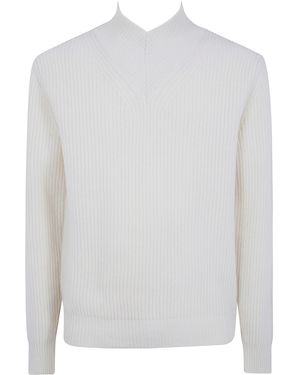 Cruna Jumper V-Neck "Vail" - White