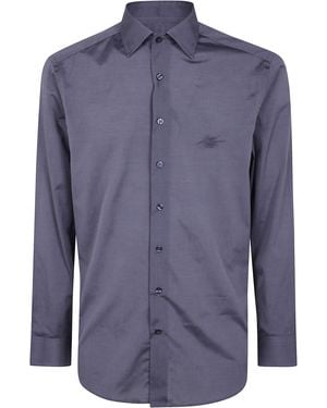 Etro Shirt Long Sleeve "Classic Shirt" - Blue