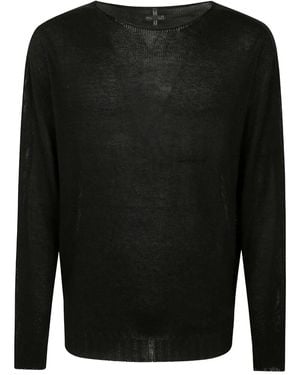 MD75 Oversized Round Neck Sweater F. 7 - Black