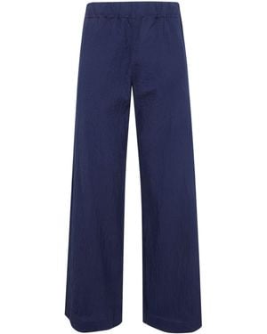 Labo.art Labo. Art "Diana" Rock Cotton Straight Trousers - Blue
