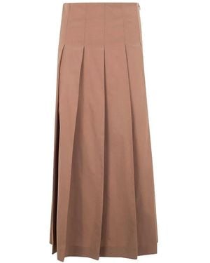Rohe Pleated Wool Skirt - Brown