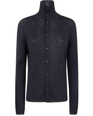 Y's Yohji Yamamoto Jumper With Buttons - Blue