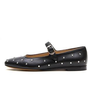 Le Monde Beryl Mary Jane With Crystals - Black