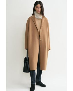 TOTEME Double Cocoon Coat - Natural