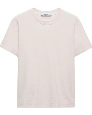 Prada Heavy Cotton Blush T-Shirt - White