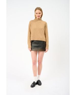 The Elder Statesman Turtleneck - Natural