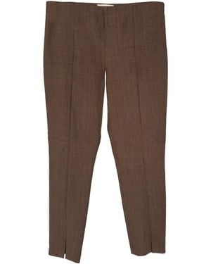 The Row High-Rise Tapered Pants Wool - Brown