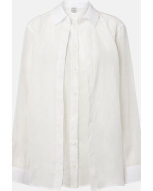 TOTEME Double Collar Shirt - White
