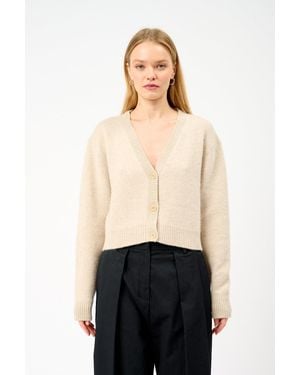 The Elder Statesman Boxy Cardigan - Black